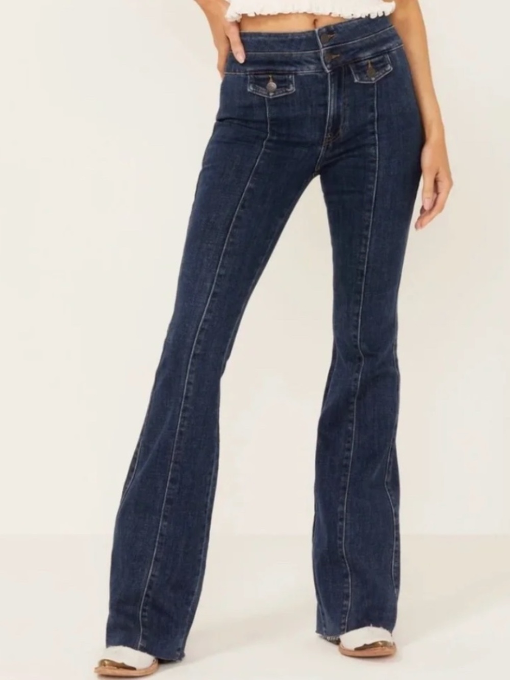 NEW IDYLLWIND Gypsy High Rise Bootcut Legend Comfort Stretch Denim Jeans 4 X 34L